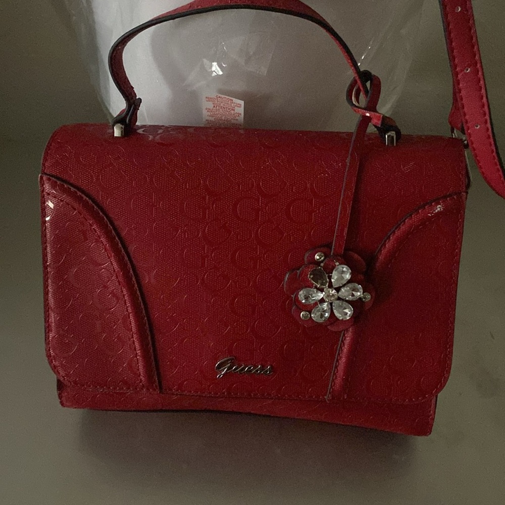 Guess Red Crossbody Bag - Picture 4 of 5